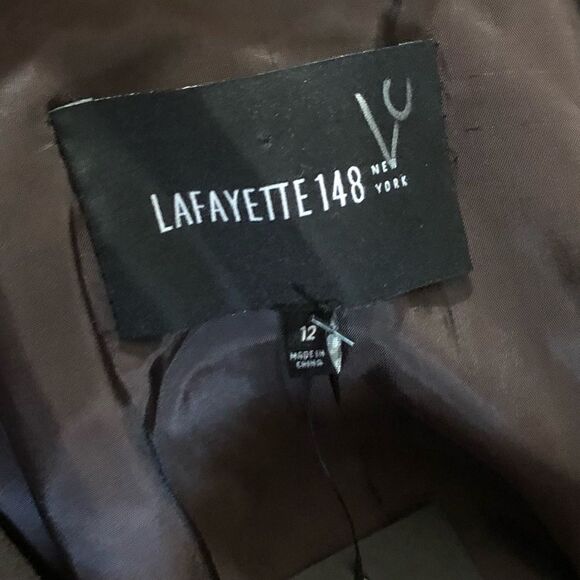 NWT Lafayette 148 New York Academia 2 Button Blazer Jacket - 12 - Picture 9 of 9